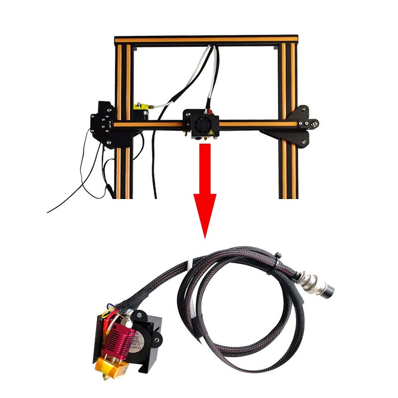 HICTOP CR-10 Hotend Full Assemble MK8 Extruder Fit for Creality CR-10ï¼ŒCR-10Sï¼ŒCR-10 Mini 3D Printer - Image 2